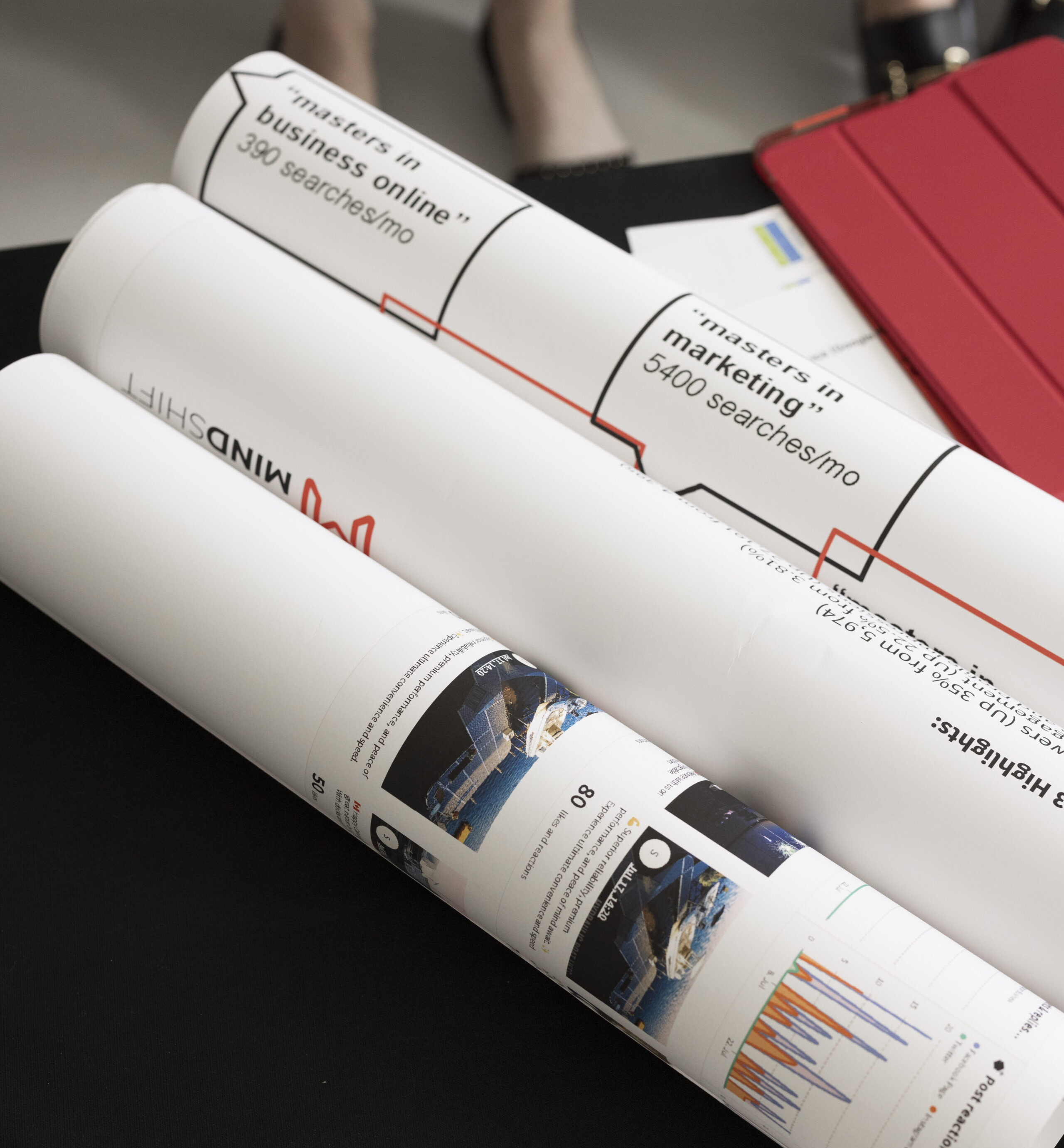 rolls of chart paper